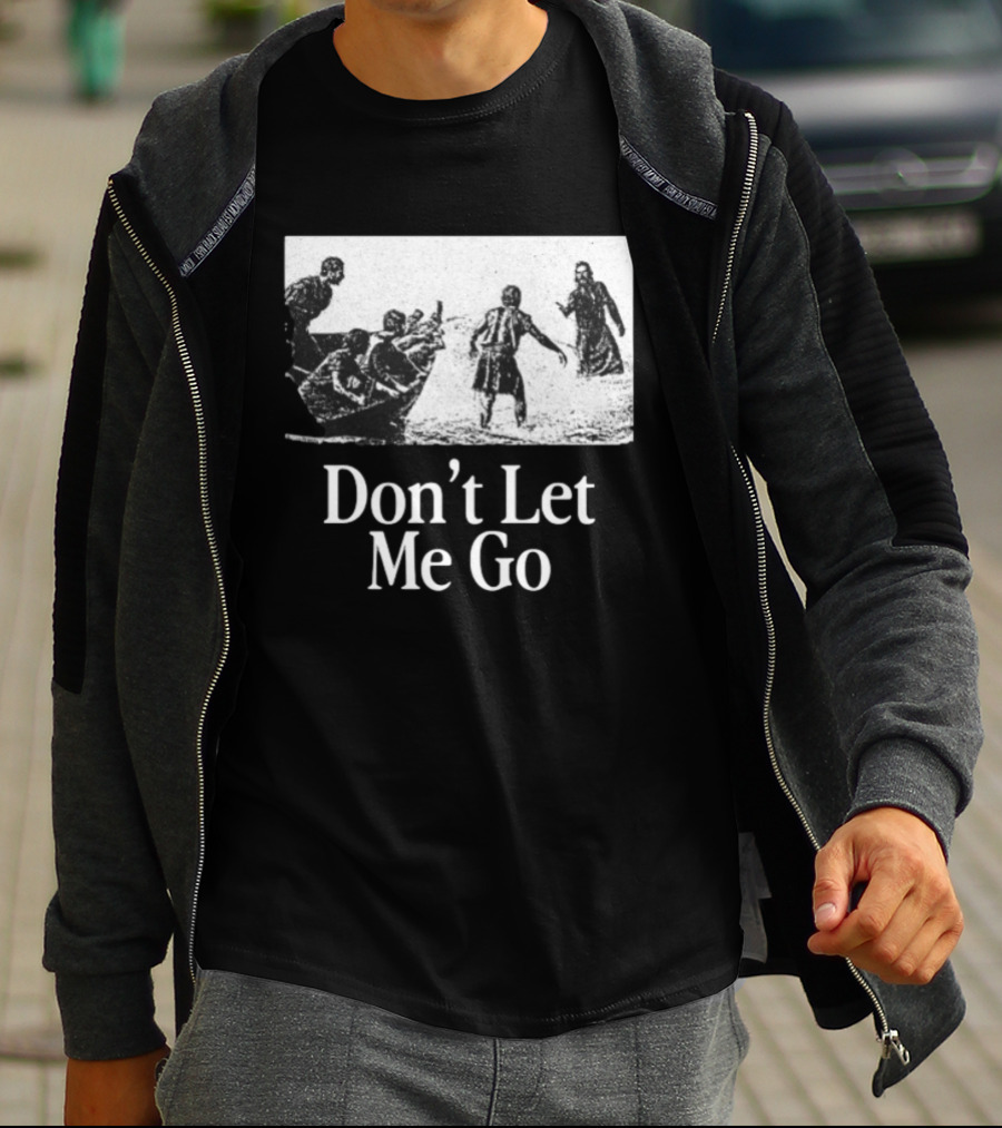 The Chosen Gifts Store Don't Let Me Go Crewneck Biblical Sea Scene T-Shirt