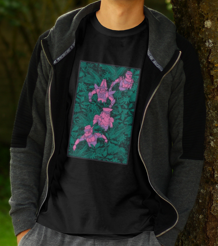 Twrp Store Rainforest Zip Up Robot Jungle Adventure T-Shirt
