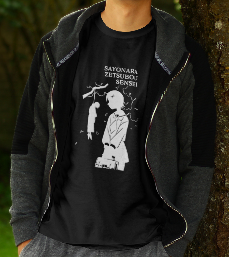 Sayonara Zetsubou Sensei Kafuka Fuura Nozomu Itoshiki T-Shirt