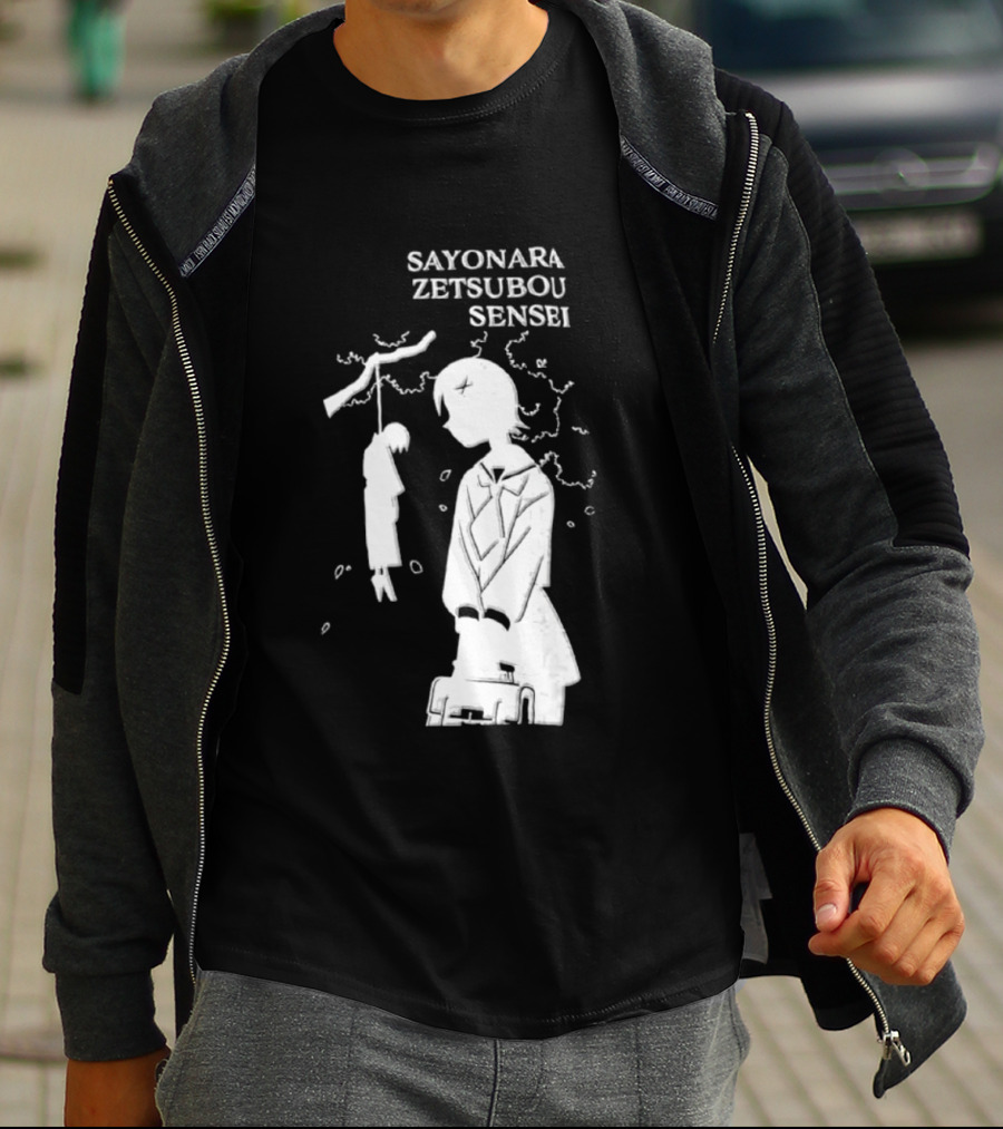 Sayonara Zetsubou Sensei Kafuka Fuura Nozomu Itoshiki T-Shirt