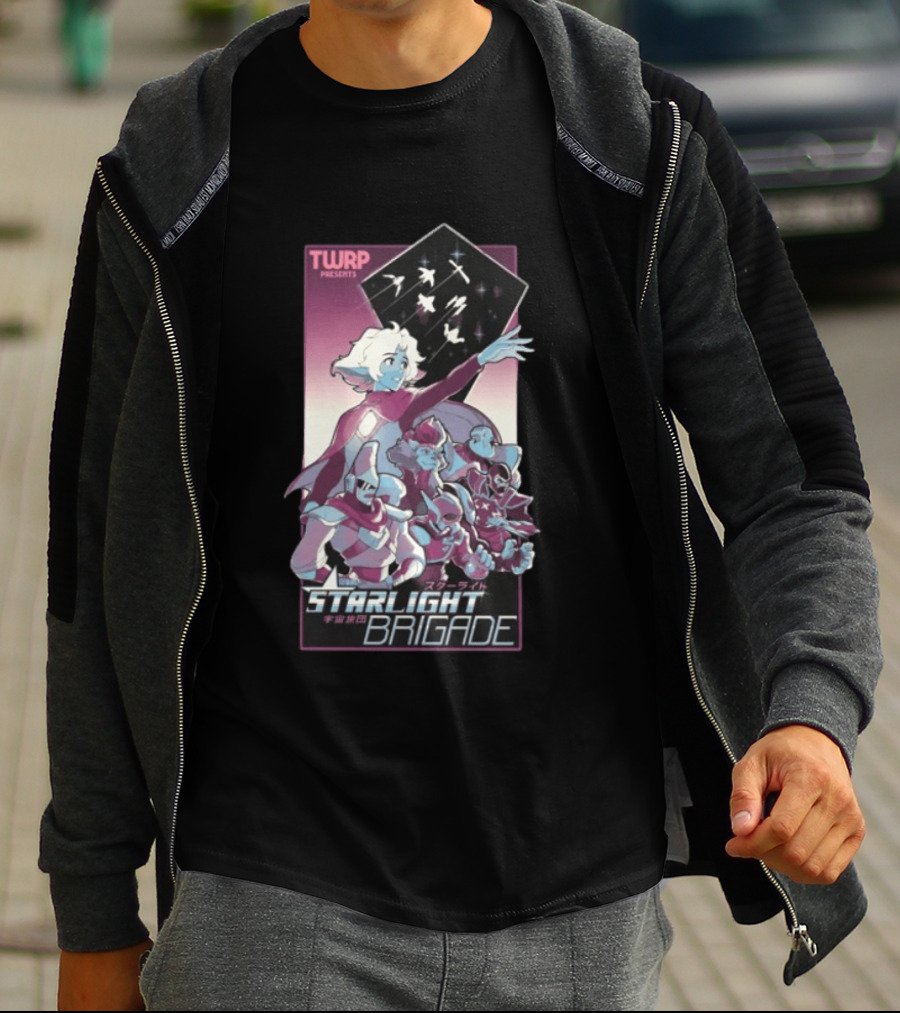 TWRP Presents Starlight Brigade Anime Style Longsleeve T-Shirt
