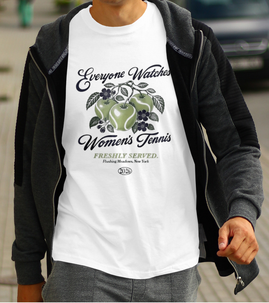 Everyone Es Women's Tennis Freshly Served Flushing Meadows New York T-Shirt