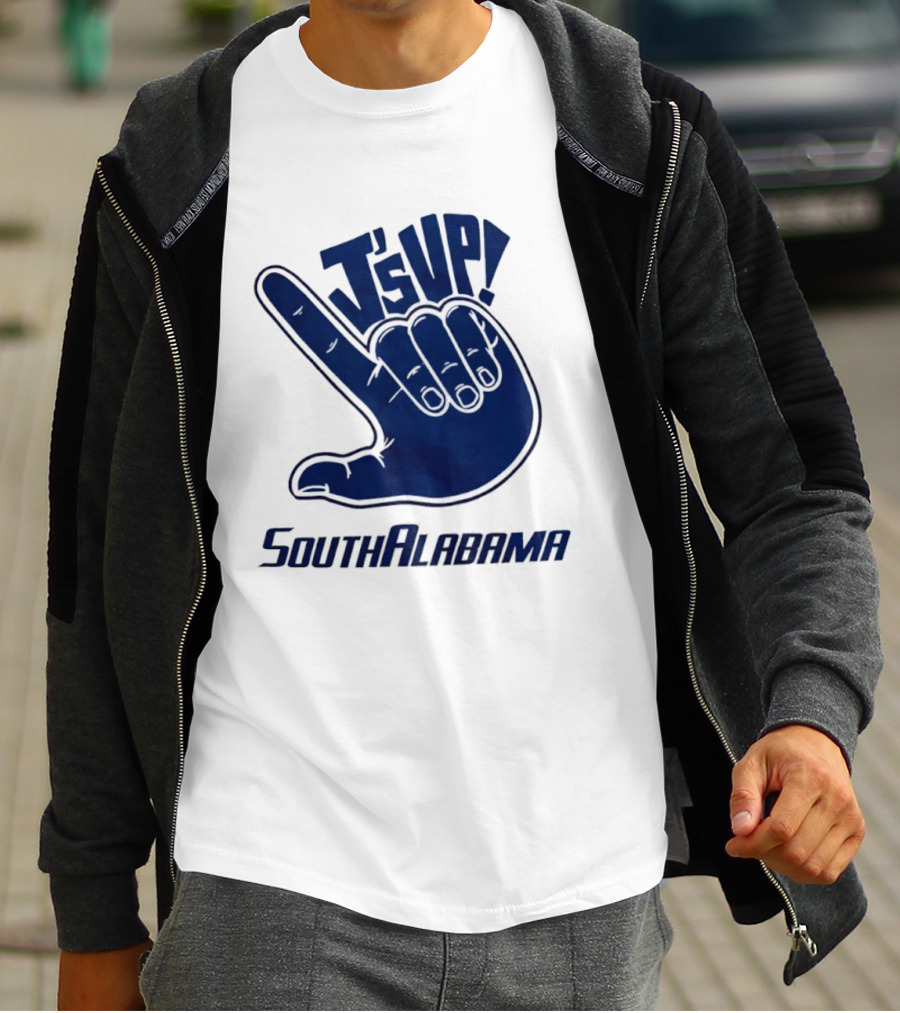 J's Up South Alabama Jaguars Hand Sign Fan Gear T-Shirt
