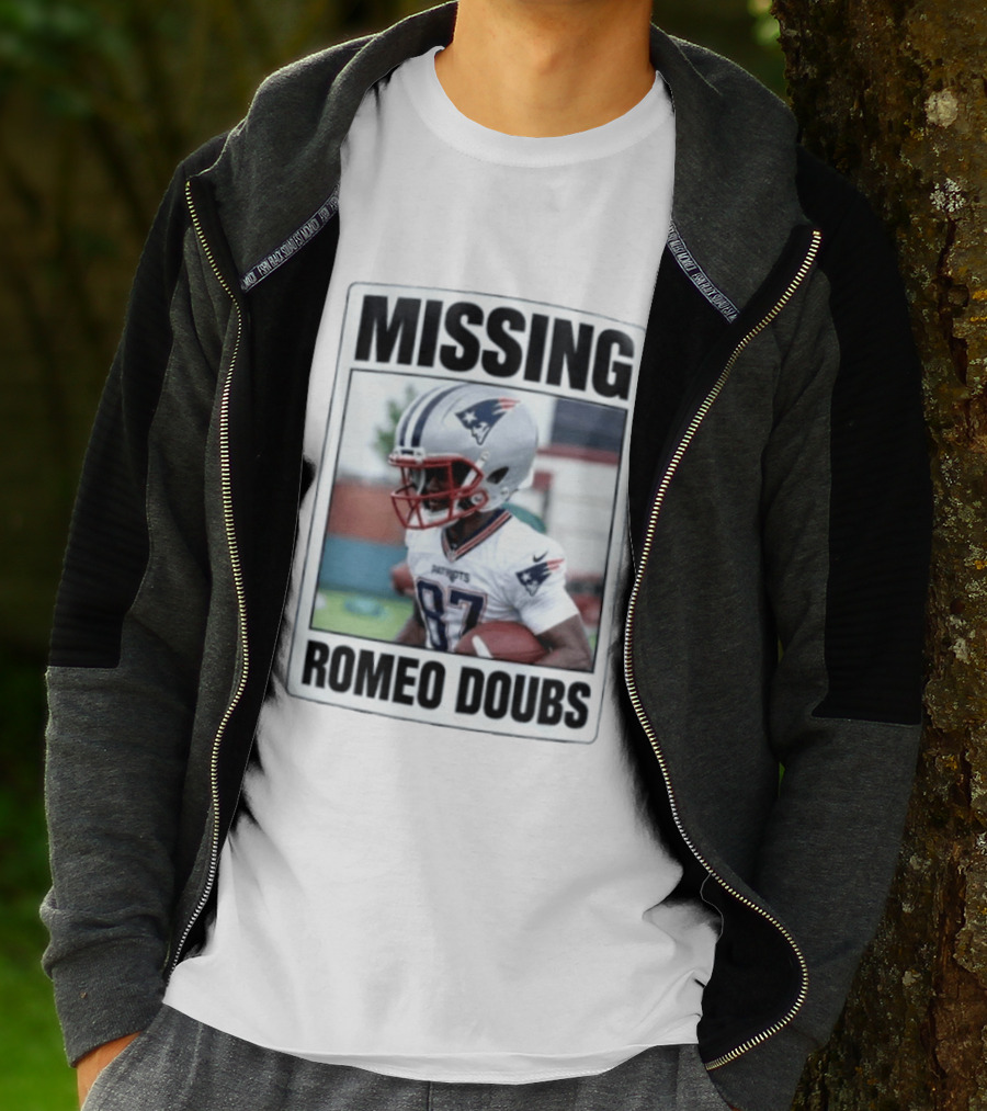 Missing Romeo Doubs New England Patriots T-Shirt