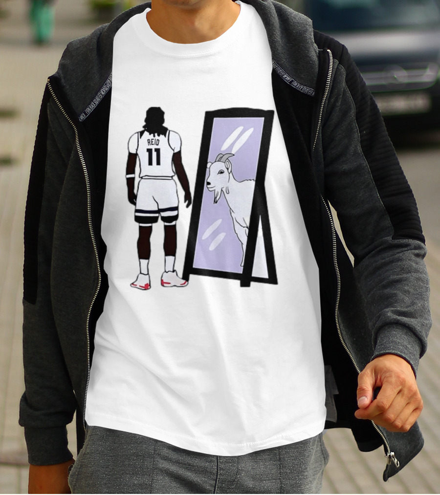 Naz Reid 11 Minnesota Timberwolves Looking Into Mirror Goat T-Shirt