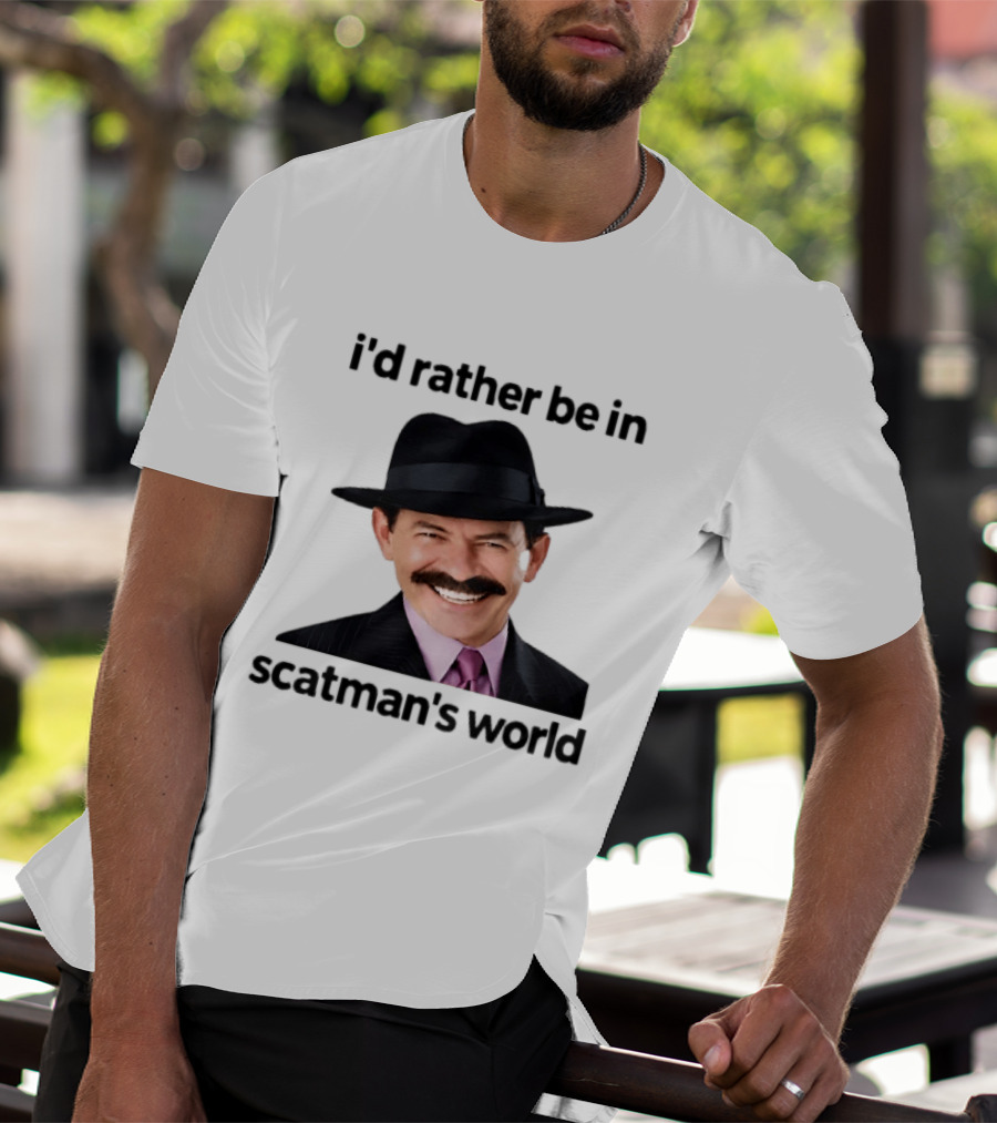 I'd Rather Be In Scatman's World Scatman John T-Shirt
