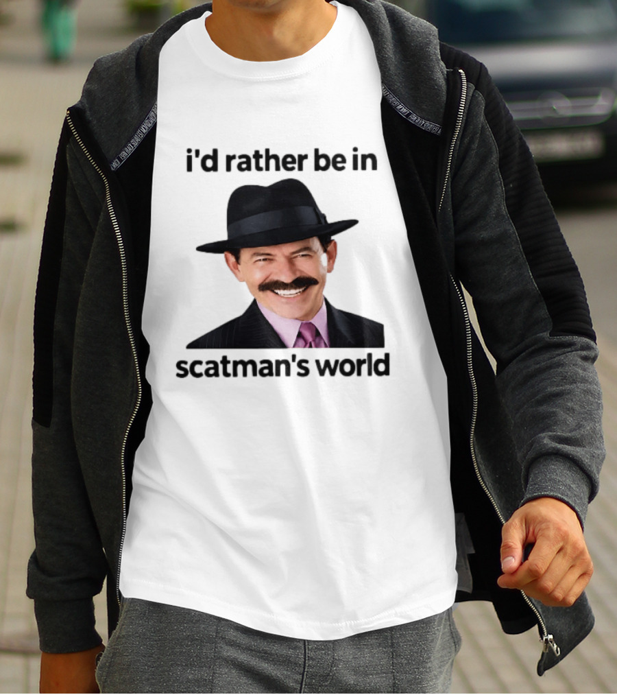 I'd Rather Be In Scatman's World Scatman John T-Shirt
