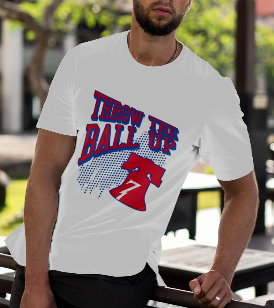 NBA Philadelphia 76ers Throw The Ball Up Liberty Bell T-Shirt