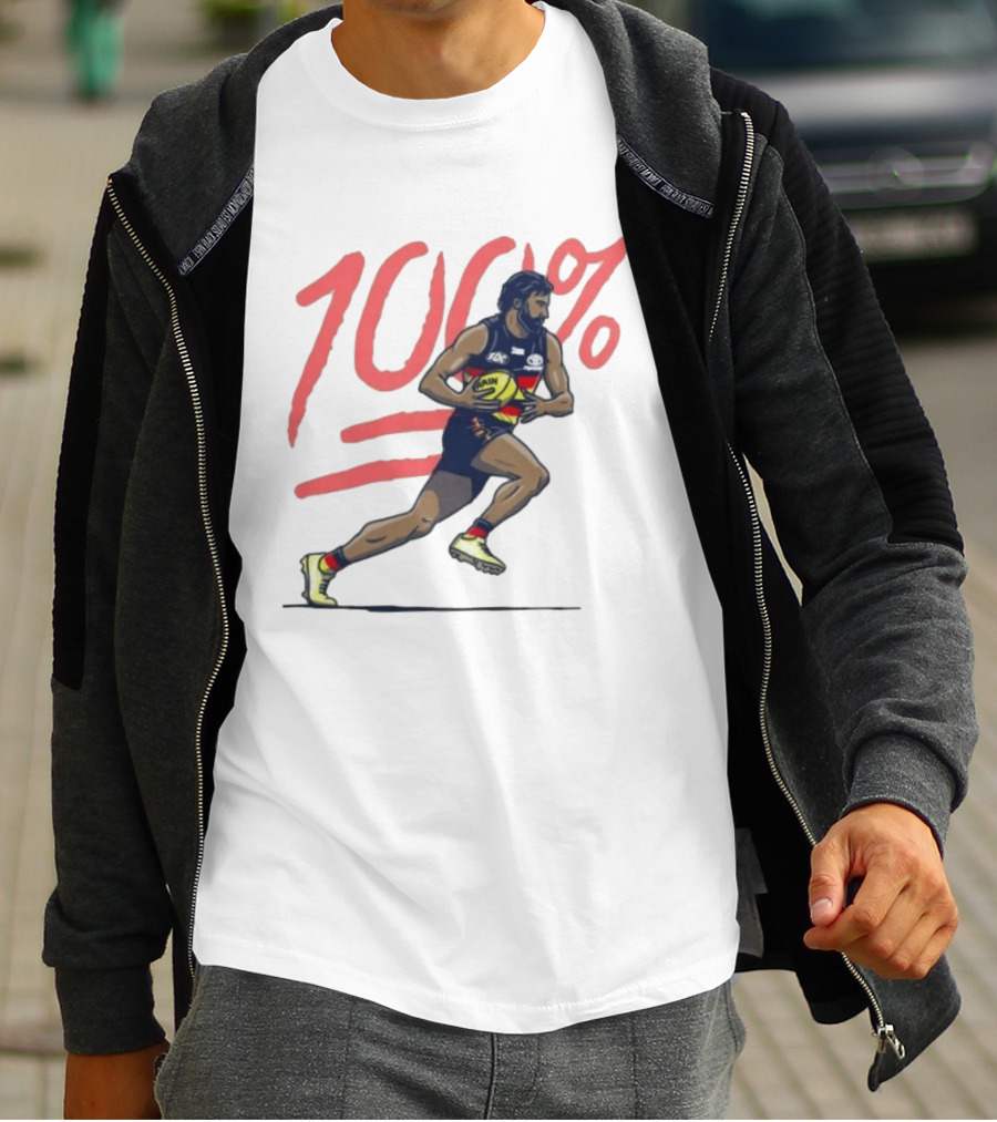 Wayne Milera 100% Adelaide Crows AFL Australian Football League Player T-Shirt