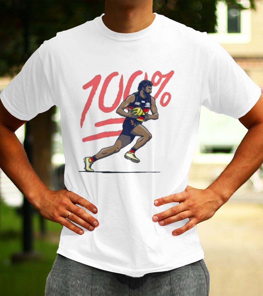 Wayne Milera 100% Adelaide Crows AFL Australian Football League Player T-Shirt