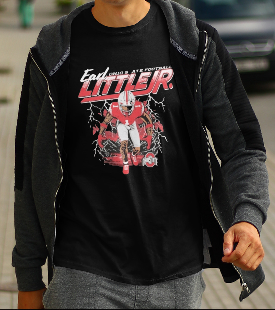 Earl Little Jr Ohio State Football Buckeyes Graffiti T-Shirt