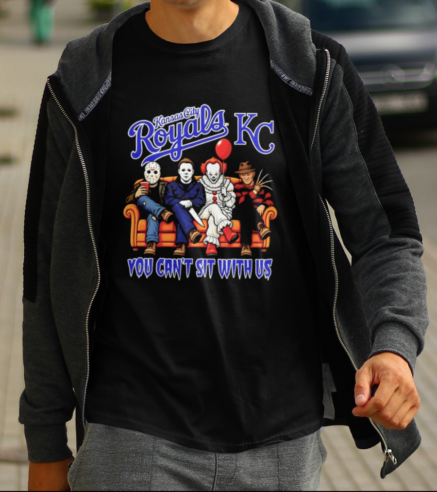 Kansas City Royals Horror Movie Characters You Can't Sit With Us Halloween 2026 T-Shirt