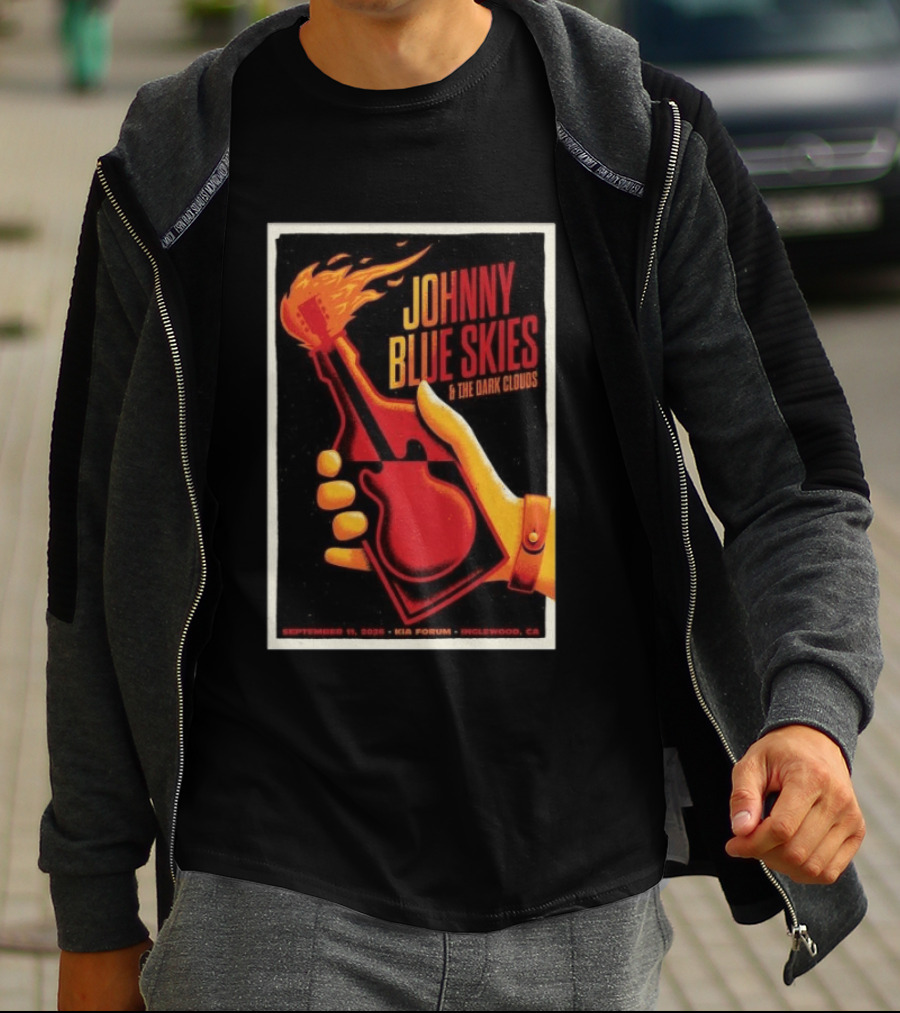 Johnny Blue Skies And The Dark Clouds Kia Forum Inglewood September 11 2026 T-Shirt