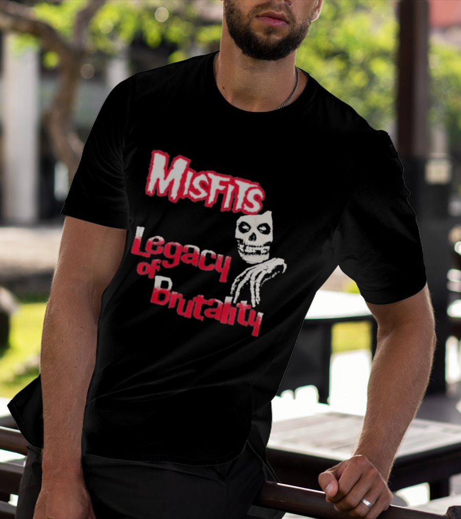Misfits Legacy Of Brutality Skull Punk Rock T-Shirt