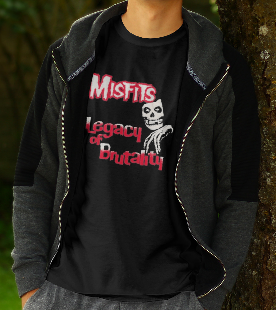 Misfits Legacy Of Brutality Skull Punk Rock T-Shirt