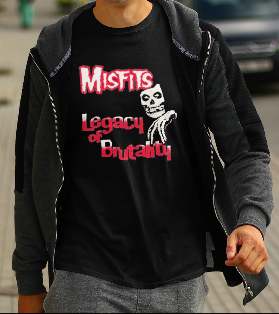 Misfits Legacy Of Brutality Skull Punk Rock T-Shirt