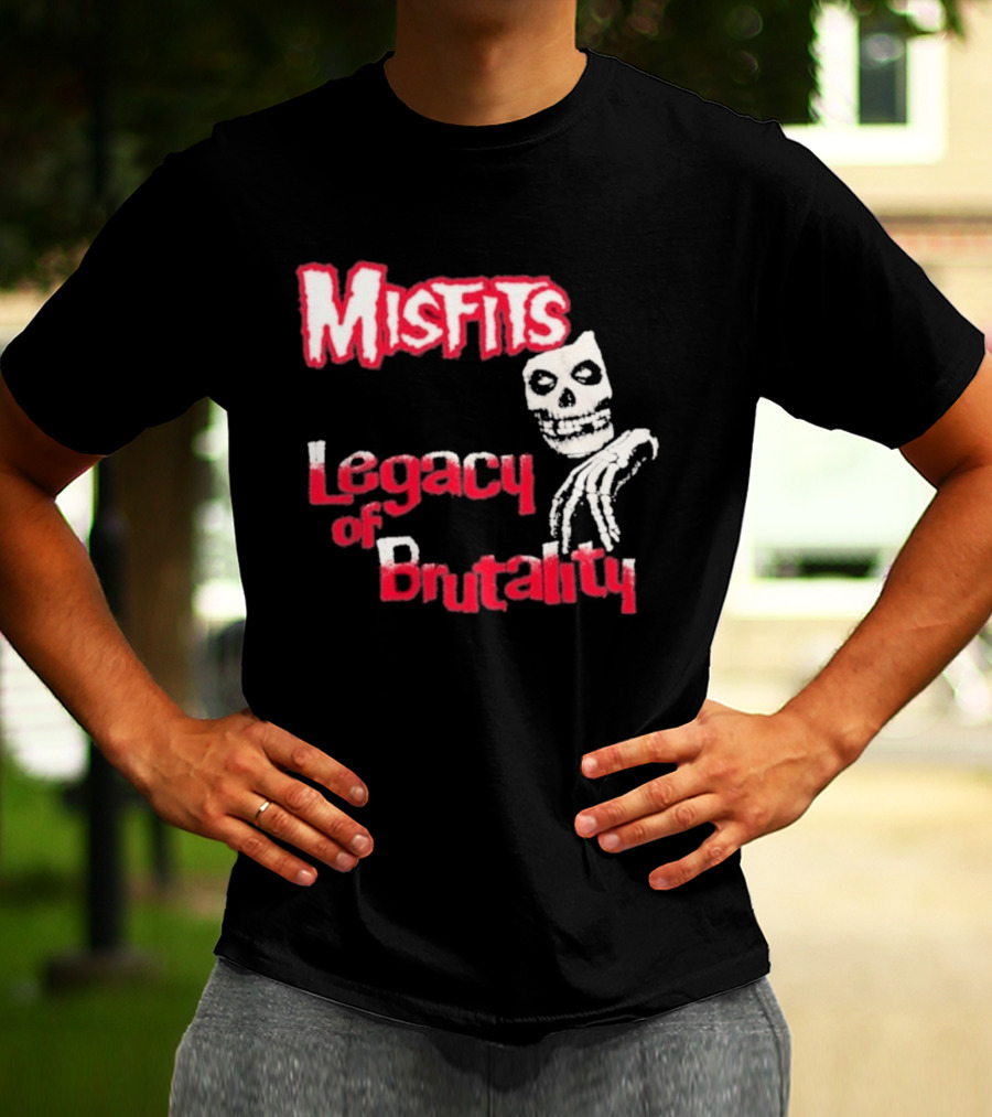 Misfits Legacy Of Brutality Skull Punk Rock T-Shirt