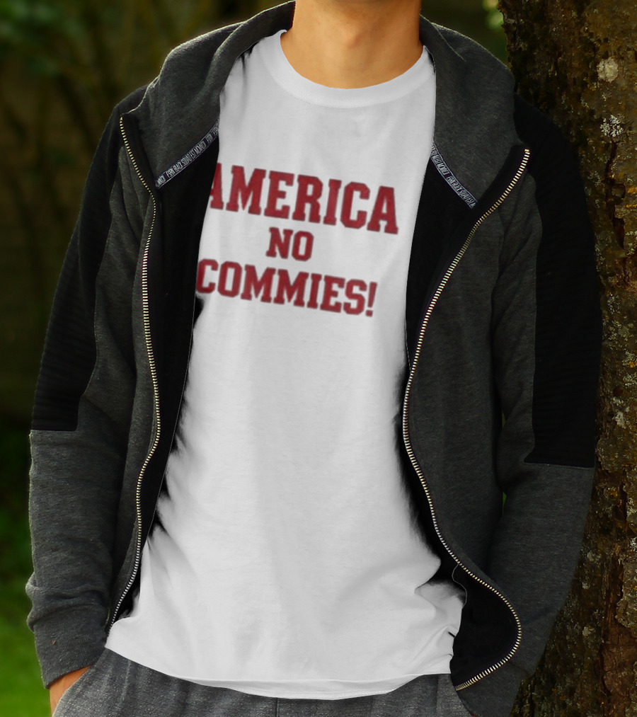America No Commies! Bold Patriotic T-Shirt