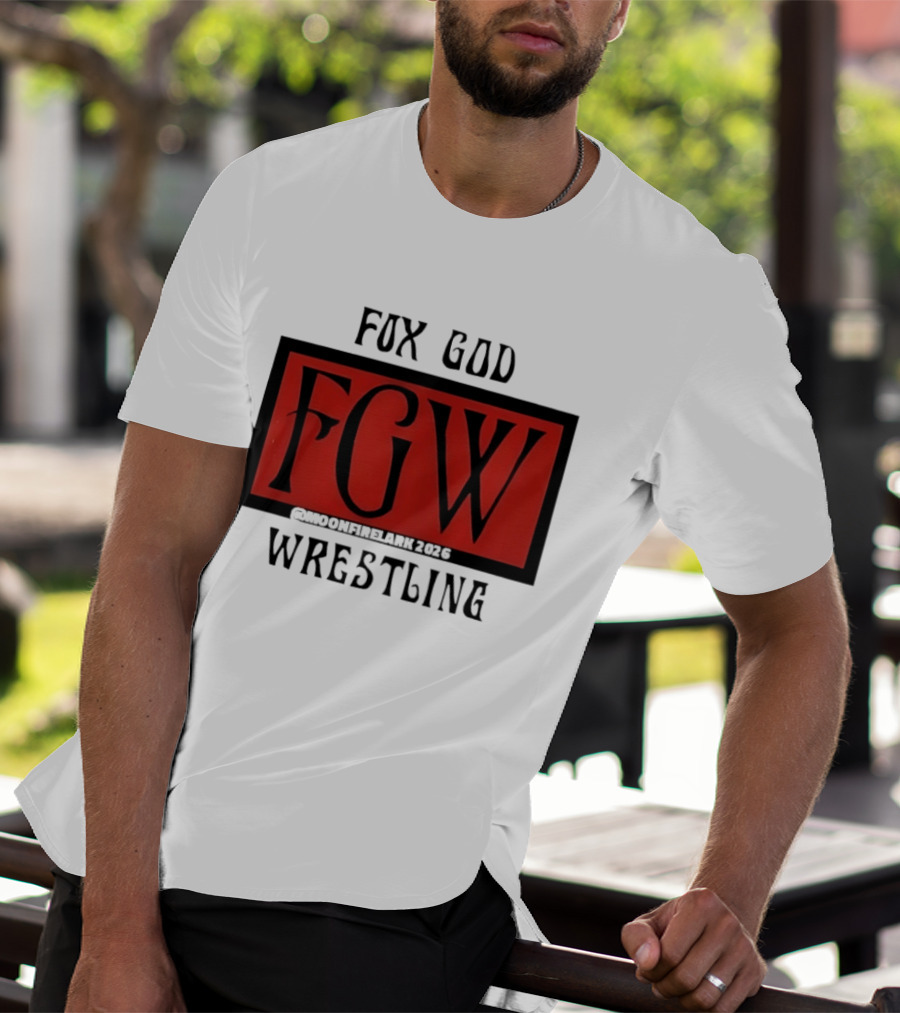 Fox God FGW Wrestling Moonfirelark 2025 Red T-Shirt
