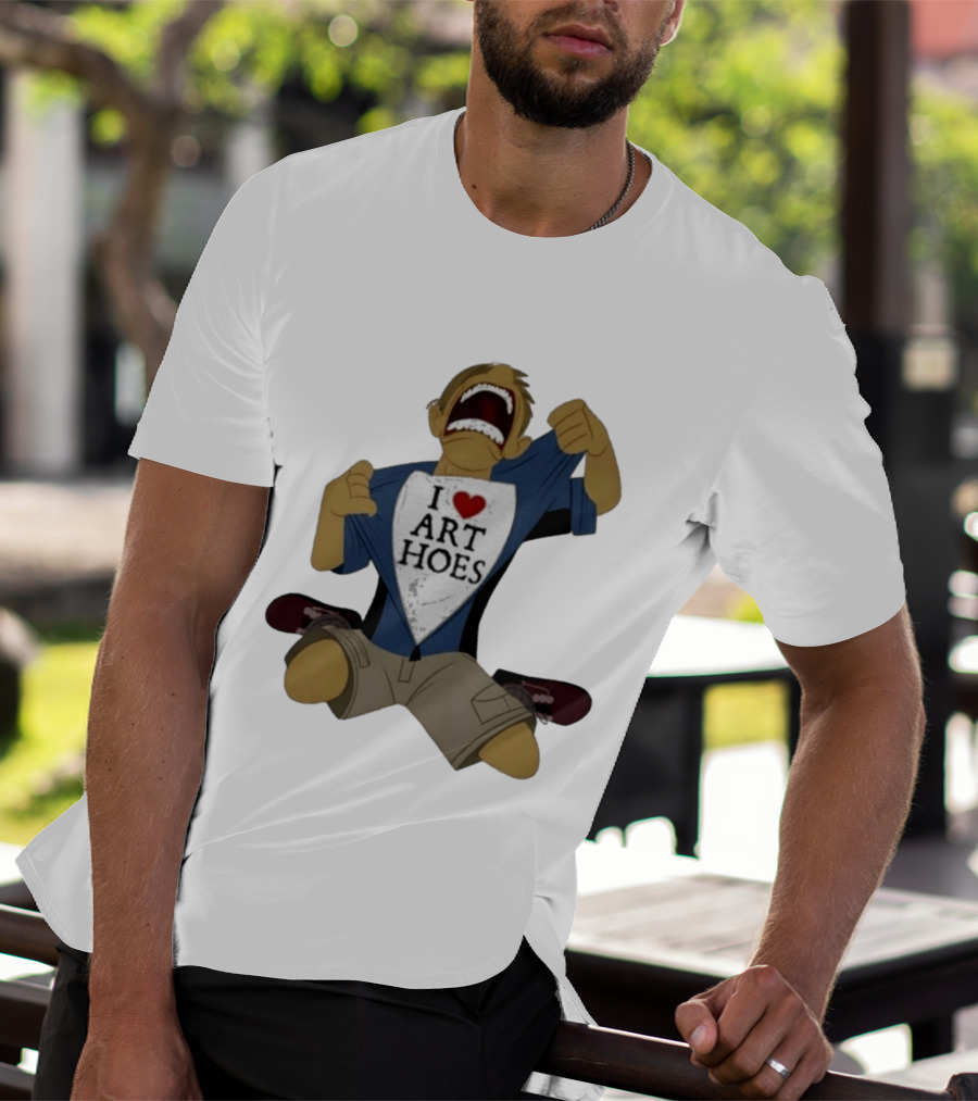 I Love Art Hoes Vintage Cartoon Style Trend T-Shirt