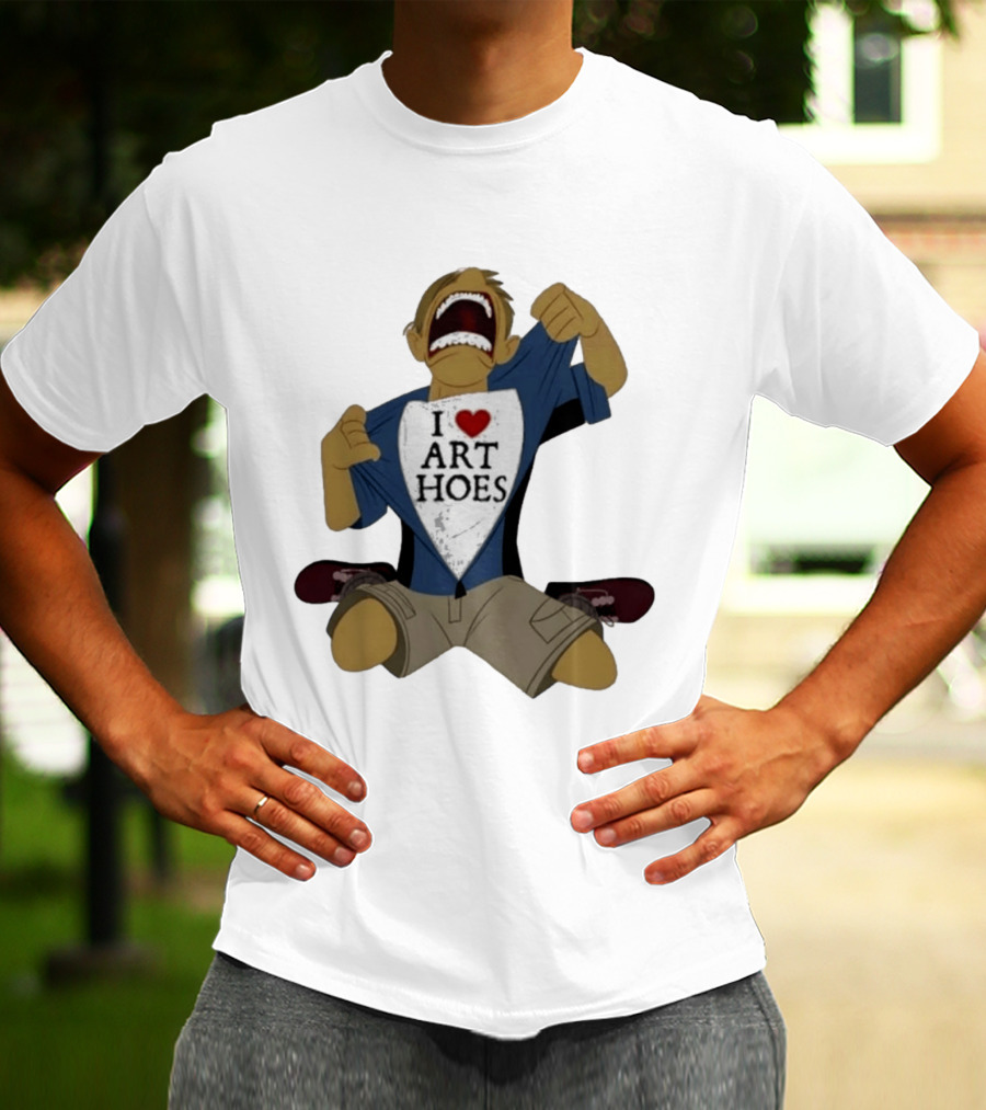 I Love Art Hoes Vintage Cartoon Style Trend T-Shirt