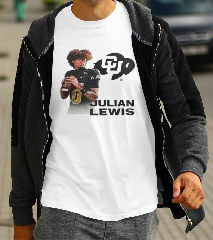 Julian Lewis Colorado Buffaloes CU Football T-Shirt