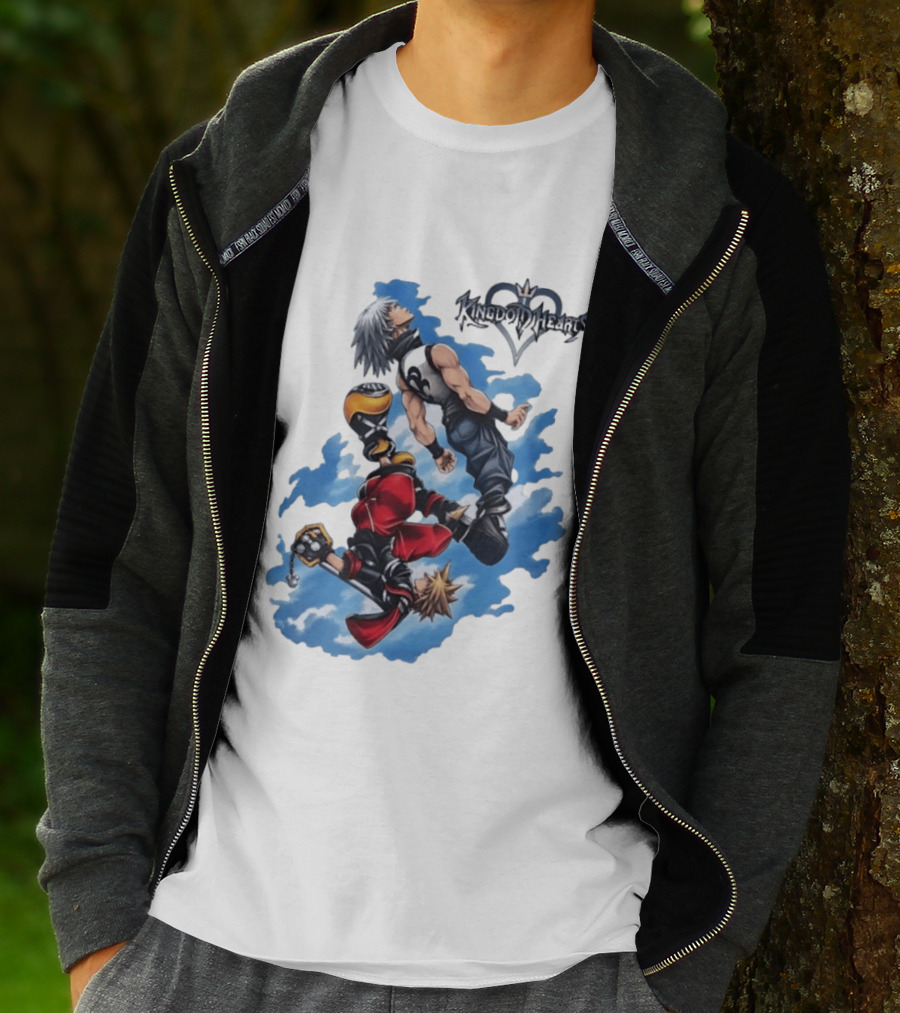 Kingdom Hearts Sora Riku Sky Square Enix T-Shirt