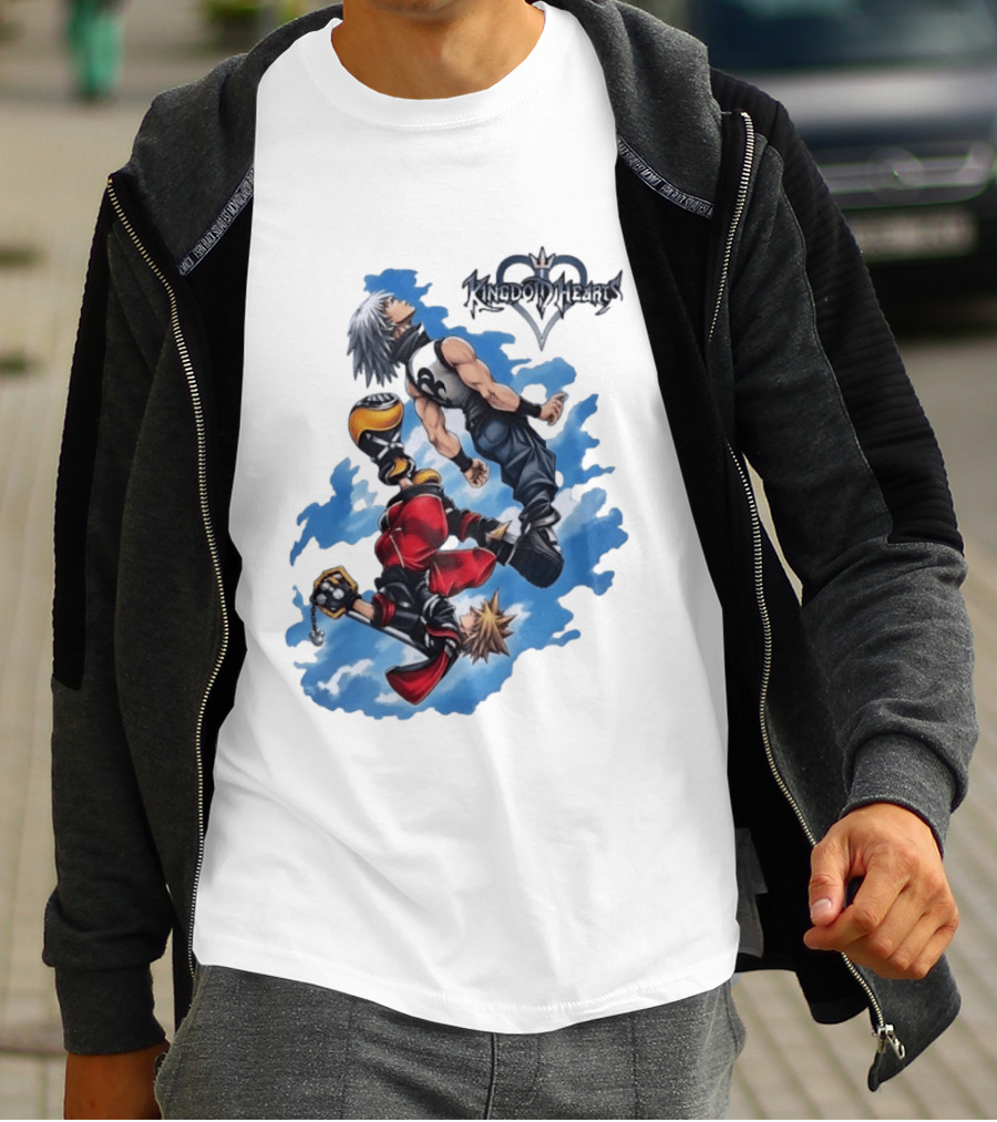 Kingdom Hearts Sora Riku Sky Square Enix T-Shirt
