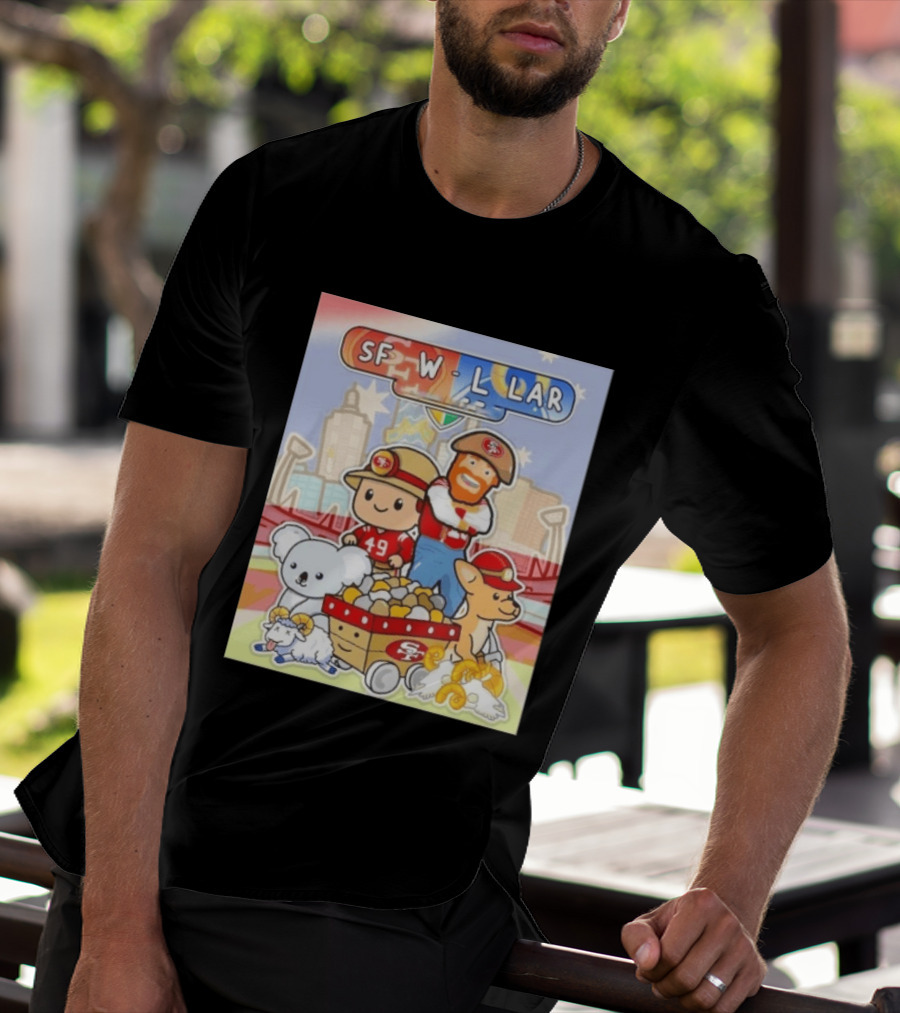 San Francisco 49ers Dig Up A Win SF W L LAR Australia T-Shirt
