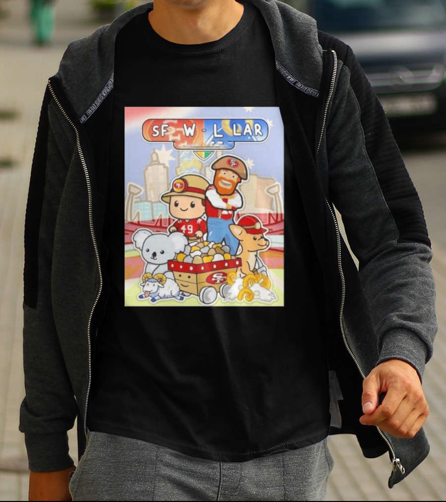 San Francisco 49ers Dig Up A Win SF W L LAR Australia T-Shirt