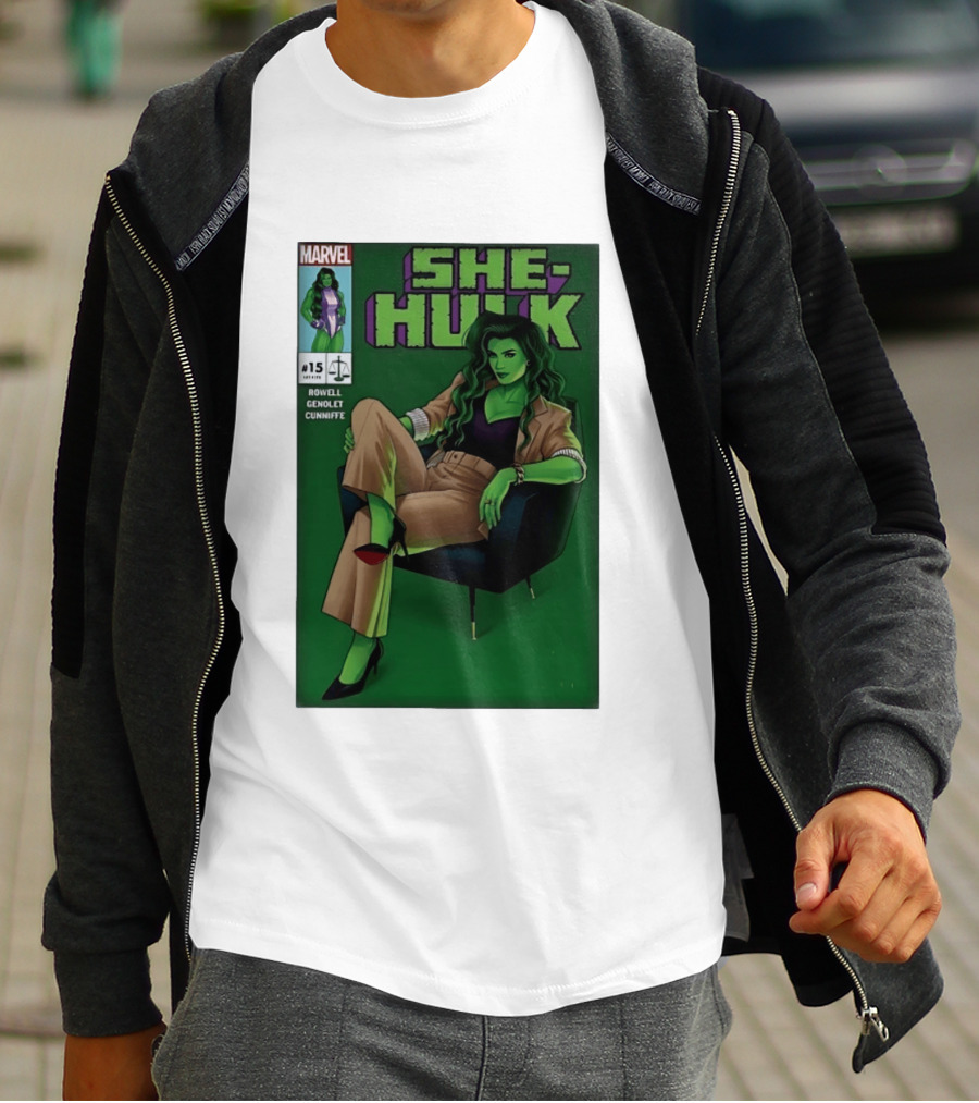 Marvel She Hulk Issue 15 Comic Book Cover Rowell Genolet Cunniffe T-Shirt