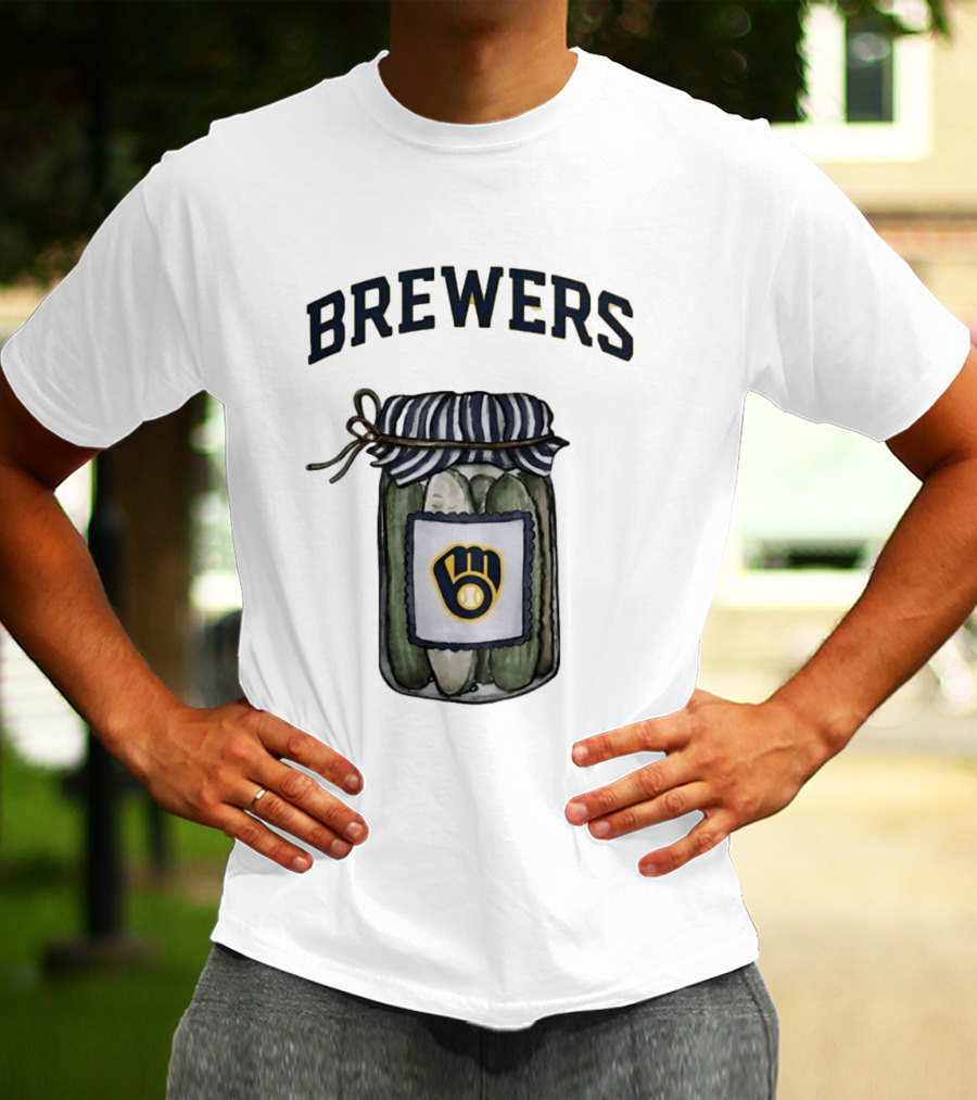 Milwaukee Brewers Pickle Jar MLB Baseball Brewers T-Shirt