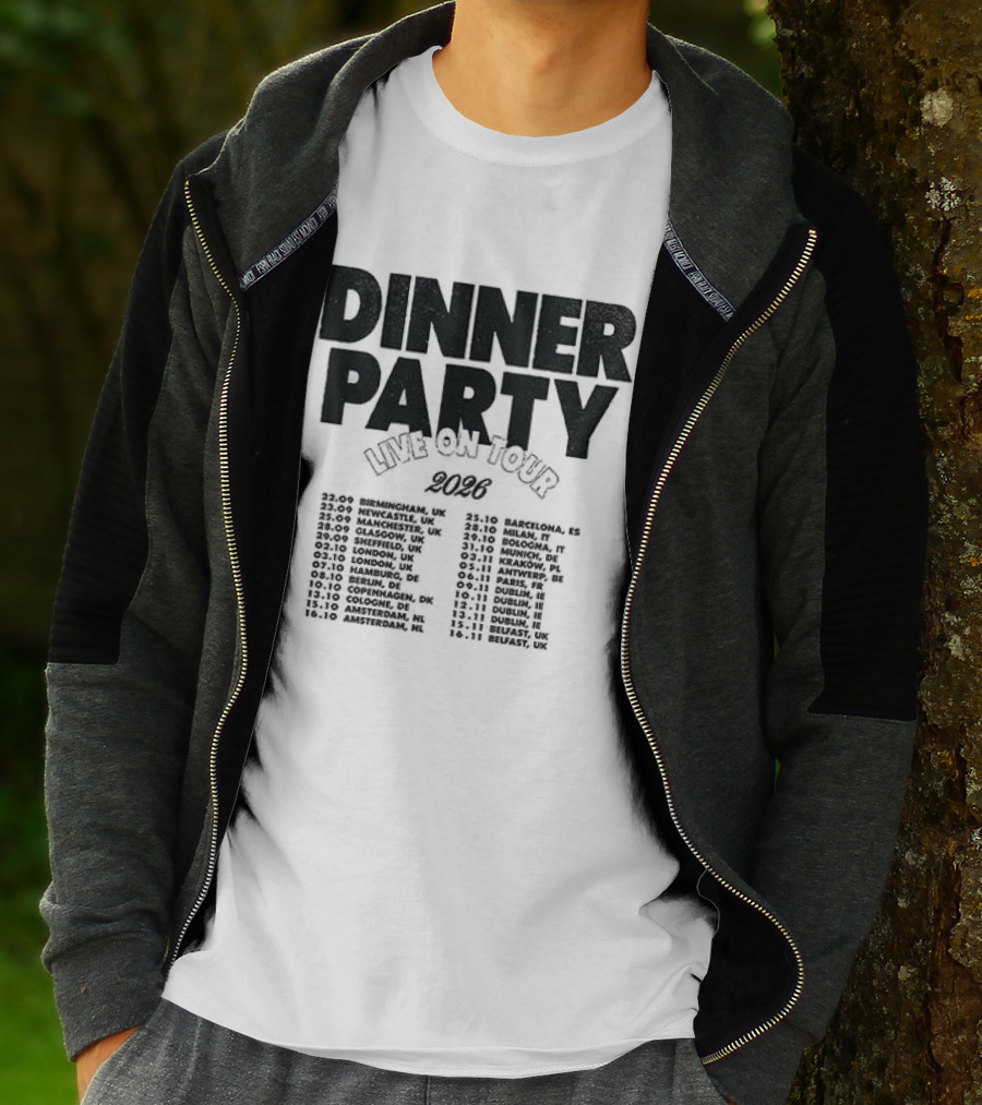 Niall Horan Dinner Party Live On Tour 2024 Dates Schedule T-Shirt
