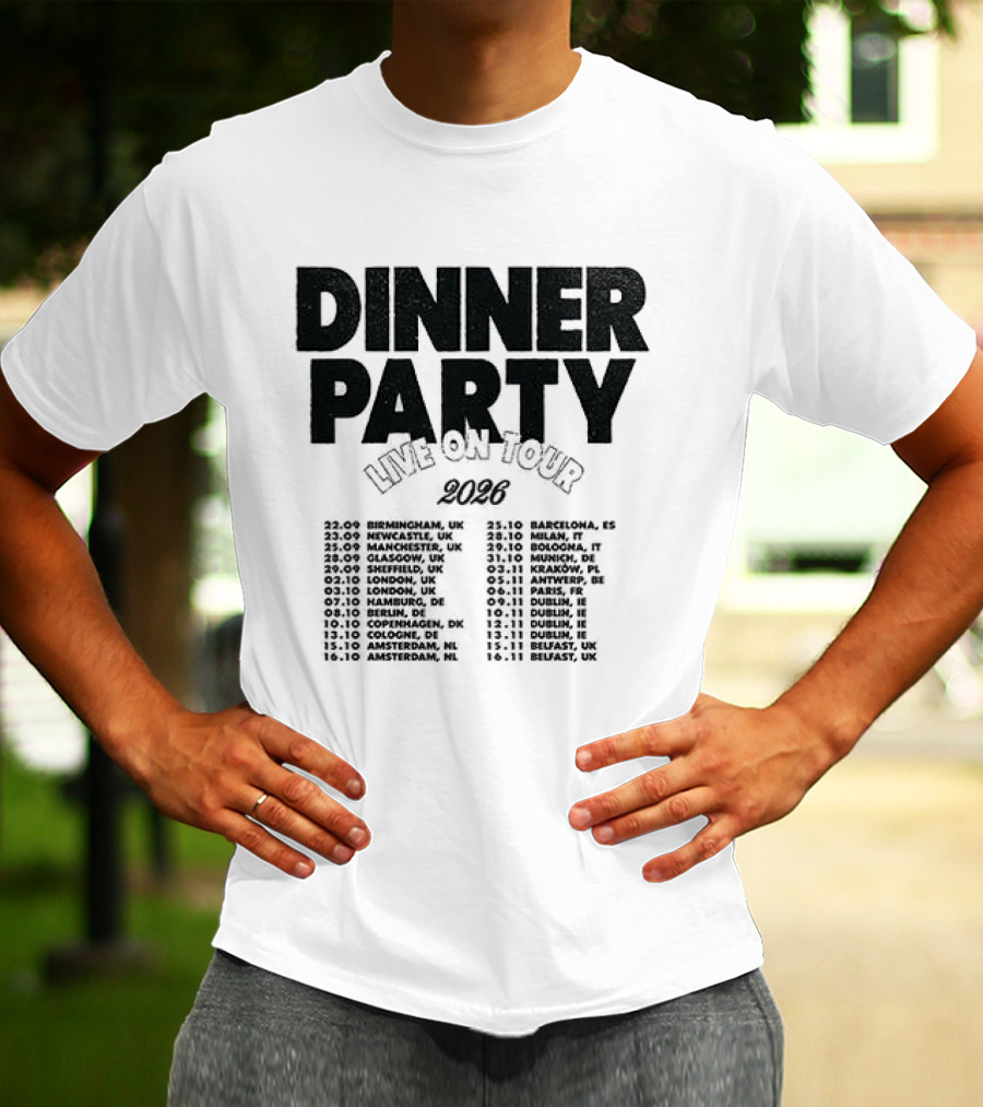 Niall Horan Dinner Party Live On Tour 2024 Dates Schedule T-Shirt