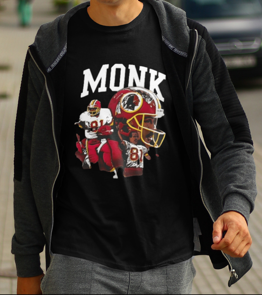 MONK Washington Redskins Bootleg Football Helmet Player Collage 81 T-Shirt