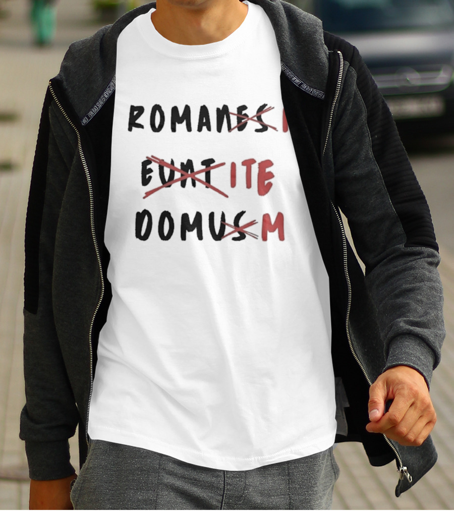 Romans Go Home Life Of Brian Corrected Latin Graffiti T-Shirt