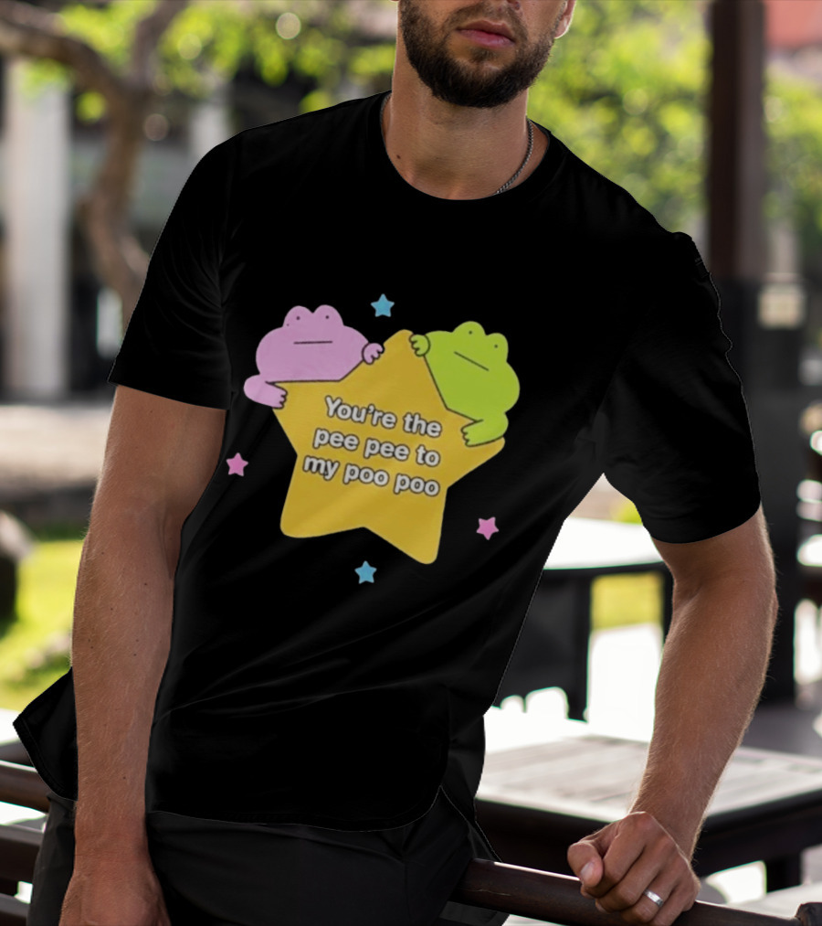 You're The Pee Pee To My Poo Poo Frogs Star Cute Pastel Kawaii Frogs T-Shirt