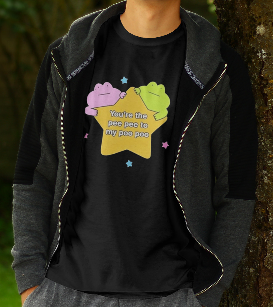 You're The Pee Pee To My Poo Poo Frogs Star Cute Pastel Kawaii Frogs T-Shirt