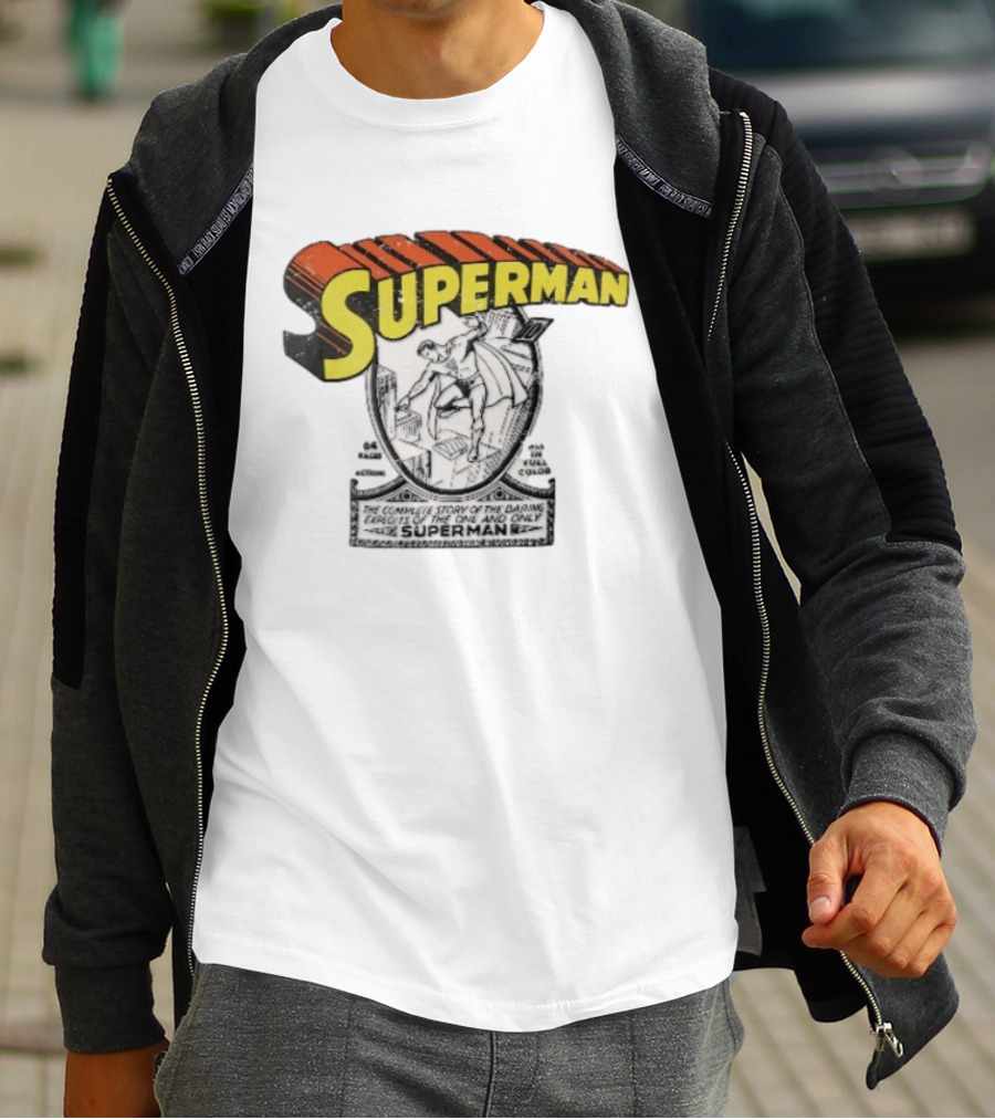 Superman The Complete Story Of The Daring Exploits Of The One And Only Comic Book Cover T-Shirt