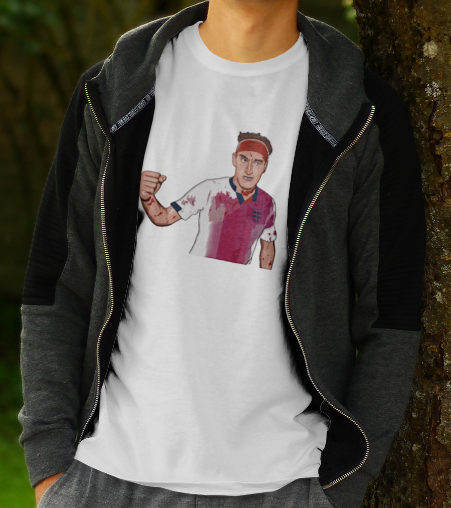 Terry Butcher England Football Iconic Bloodied Headband Moment Football Fans T-Shirt