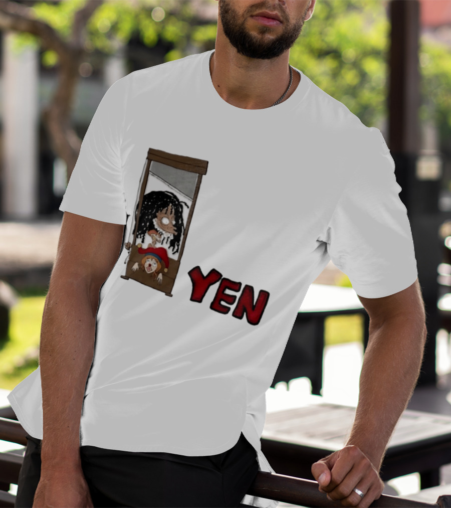 Yen Guillotine Clown Head Cartoon T-Shirt