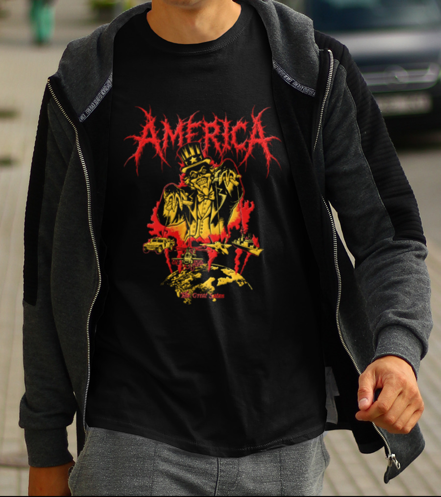 America The Great Satan Uncle Sam Puppet Master T-Shirt