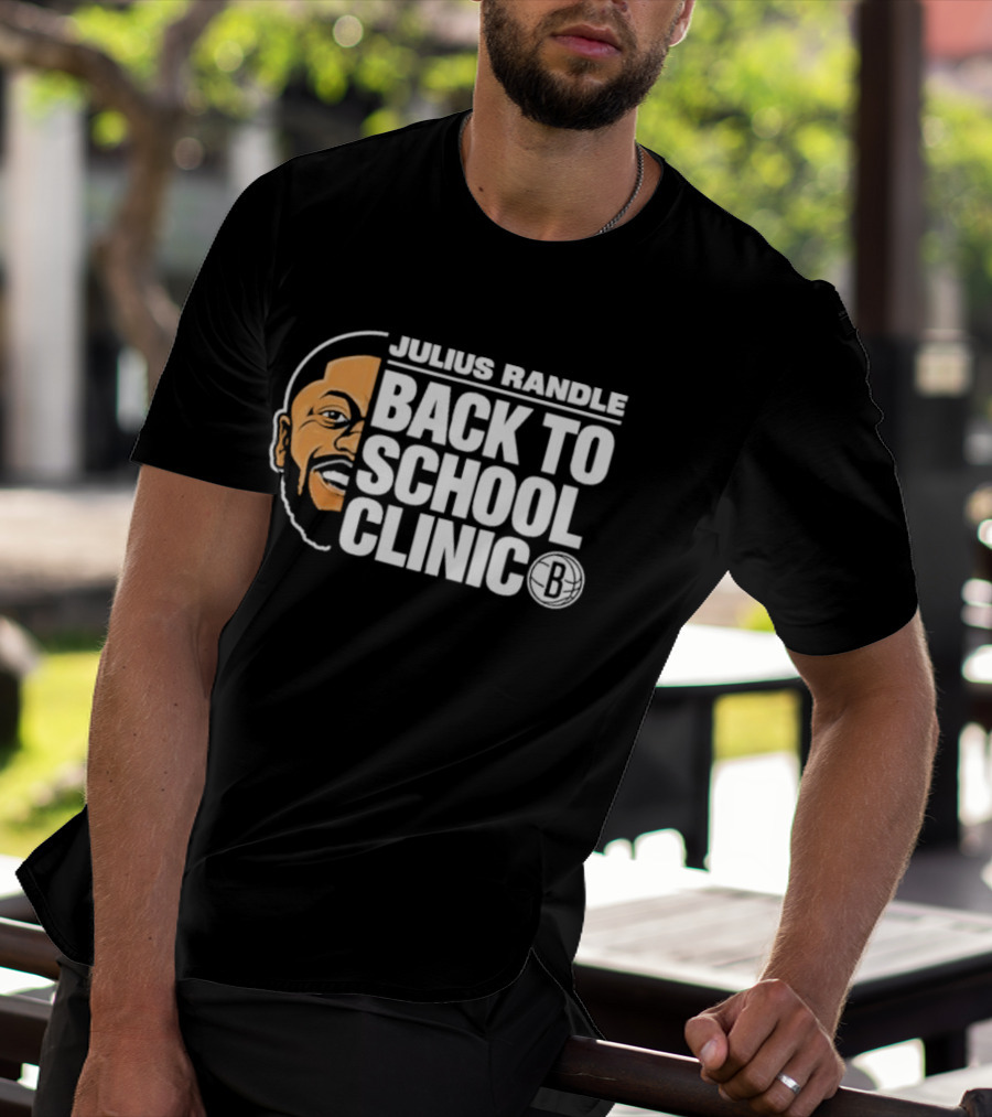Julius Randle Back To School Clinic Special Event With Iconic Basketball T-Shirt