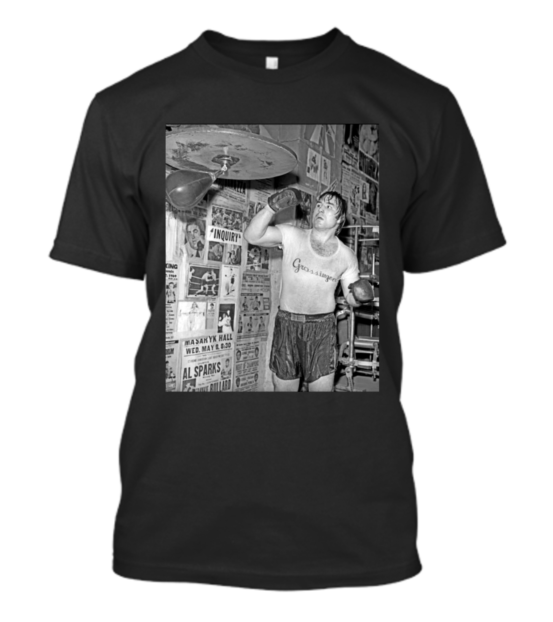 Boxing Legend George Chuvalo Training At Grossinger's Gym Historical Photograph T-Shirt