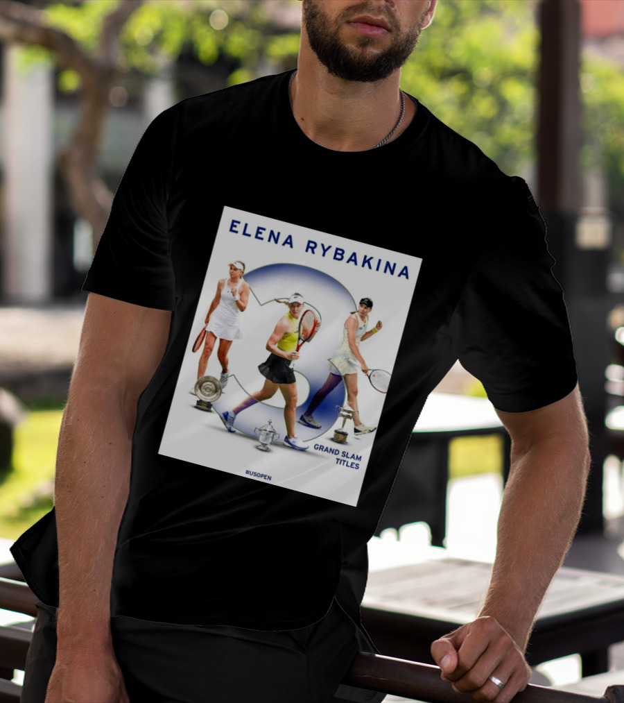 Elena Rybakina Triple Grand Slam Titles US Open Champion T-Shirt