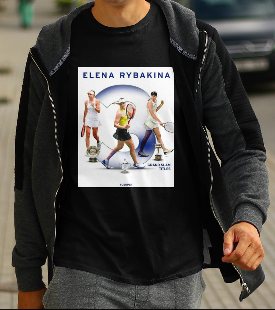 Elena Rybakina Triple Grand Slam Titles US Open Champion T-Shirt