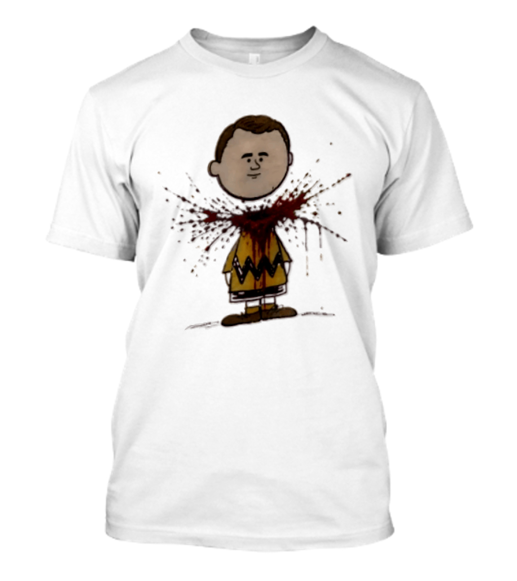 Charlie Brown Decapitated Bootleg Peanuts Scene T-Shirt