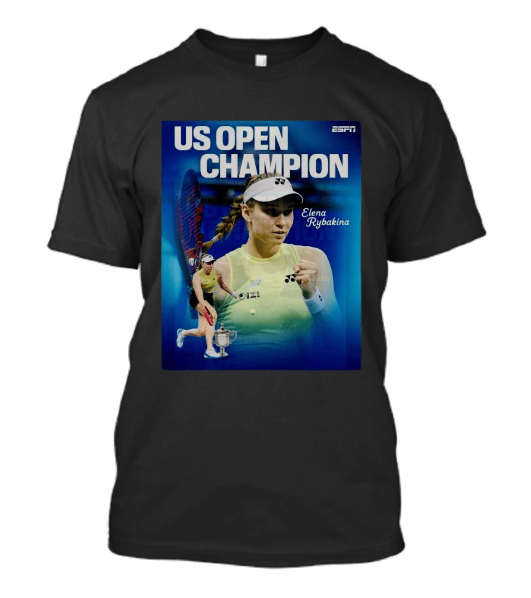 US Open Champion Elena Rybakina Win Featured By ESPN T-Shirt