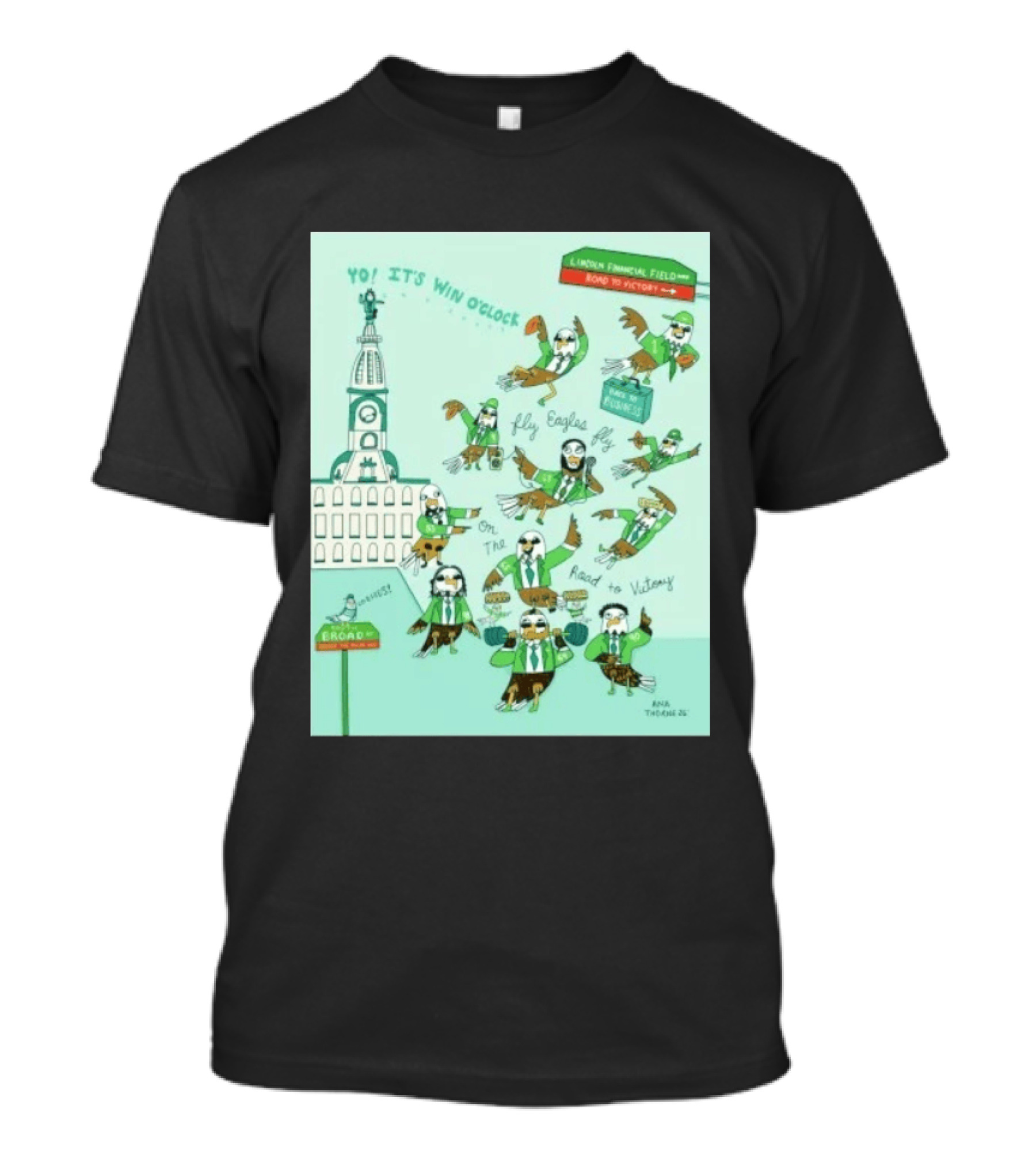 Yo It's Win O' Philadelphia Eagles Fly Eagles Fly On The Road To Victory Lincoln Financial Field T-Shirt