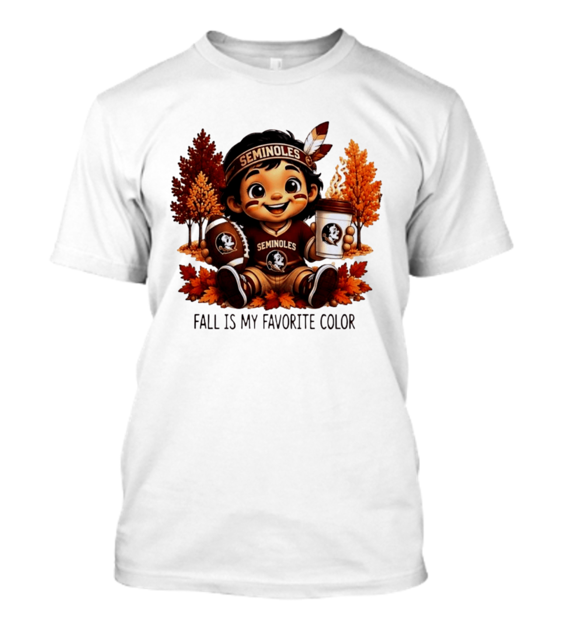 Florida State Seminoles Fall Is My Favorite Color Leaves Football Coffee Toddler T-Shirt